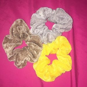 Velvet scrunchies